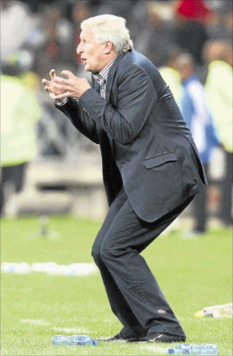 HEAT IS ON: Bafana Bafana coach Gordon Igesund Photo: Sydney Seshibedi