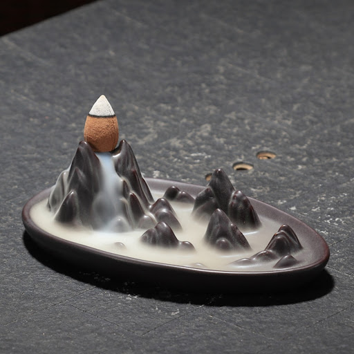 Title 3, Ceramic backflow incense censer for home decor....