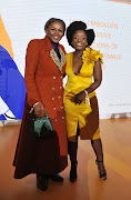 Basetsana Kumalo and Captain Londy Ngcobo at Bold Woman Award.