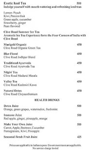 The Lobby Lounge, The Leela Palace menu 4