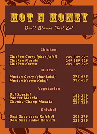 Hot N Homey menu 1