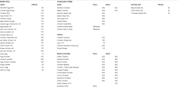 Chandan Chicken Roll menu 