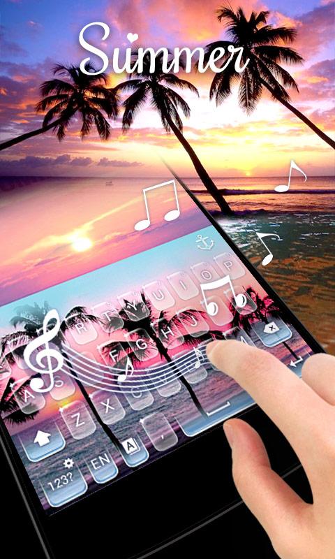 Summer GO Keyboard Theme Screen 2