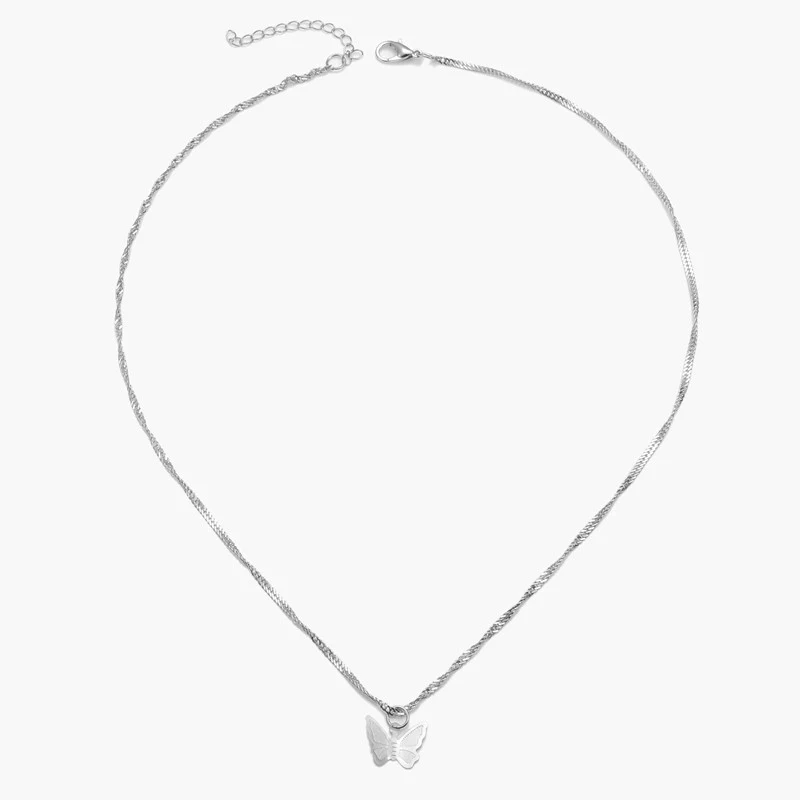 Butterfly pendant necklace