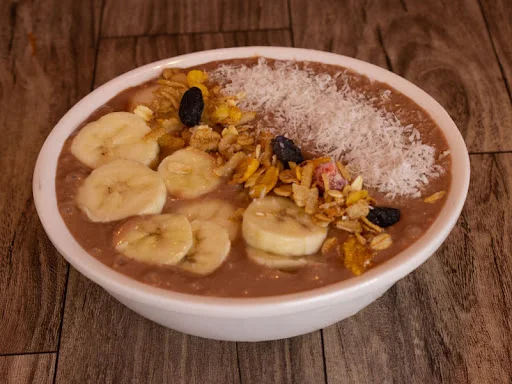 Chocolate Peanut Butter Banana Smoothie Bowl