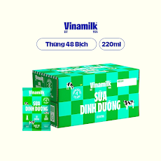 Thùng 48 Bịch Sữa Dinh Dưỡng Vinamilk Có Đường (220ml / Bịch)