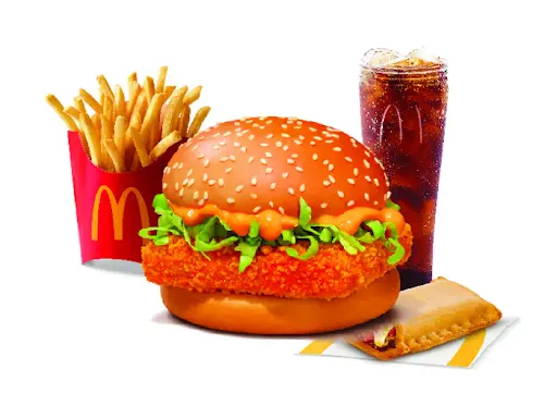 McSpicy Paneer Burger + Coke + Fries (M) + Veg Pizza McPuff