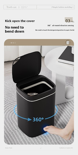 Title 15, Smart Trash Can Fully Automatic Induction Openi...