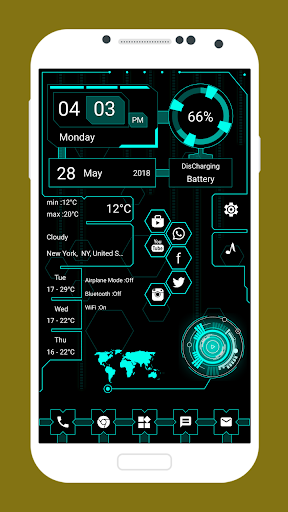 Screenshot Hi-tech UI Launcher - Theme, L