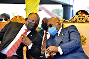 President Cyril Ramaphosa with President Nana Akufo-Addo of Ghana. 