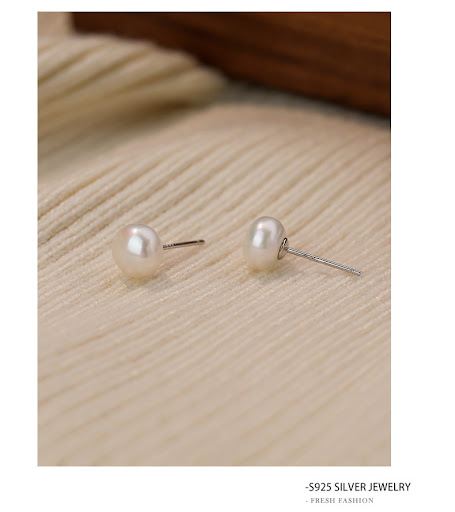 Title 5, Sterling Silver 925 Natural Freshwater Small Pe...