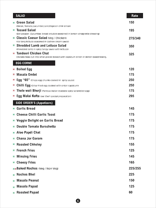 Draught House Bar & Grill menu 