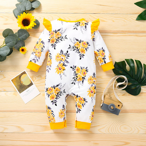 Title 2, Infant Childrens Flying Sleeve Long Sleeve Jum...