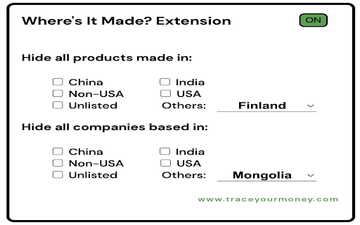 Where's it Made? Product & Seller Origin Info