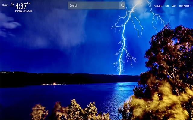 Lightning Wallpapers Theme New Tab