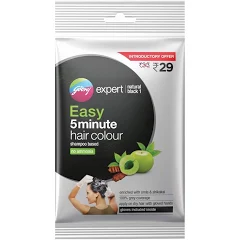 Godrej Expert Shampoo Based Hair Colour Natural Black - 20 gm