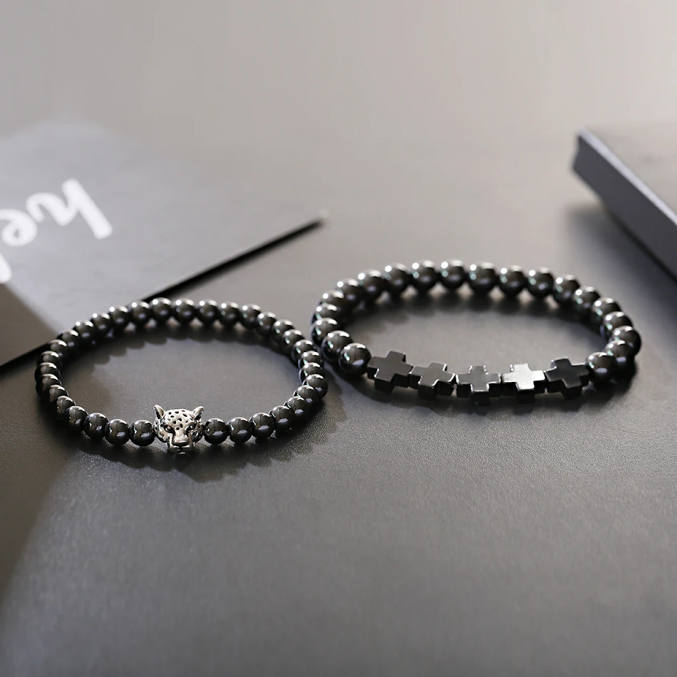 Bracciale con pietra glassata a croce colorata europea e americana, un accessorio elegante per valorizzare il tuo stile quotidiano e completare il tuo look.