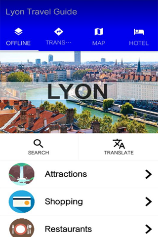 Lyon Travel Guide Screen 1