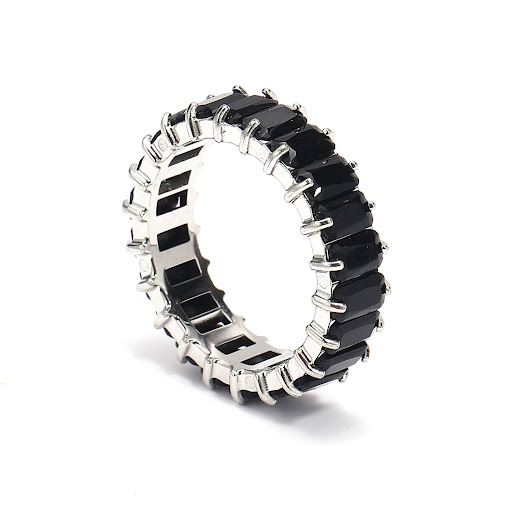 Title 12, Niche Colorful Multi-color Zircon Titanium Stee...