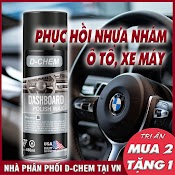 Phục Hồi Nhựa Nhám D - Chem Chính Hãng Dưỡng & Đánh Bóng Nhựa Nhám, Nhựa Đen Cho Ô Tô Xe Máy