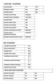 Tasty Theory menu 1