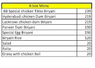 B Box menu 1