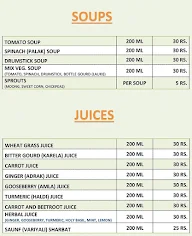 Green Blood Juice Center menu 2