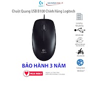 [Freeship] Chuột Dây Máy Tính Logitech B100 Chính Hãng Bảo Hành 3 Năm Logitech Kết Nối Cổng Usb Pc Laptop Vanphongstar