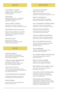 The Weekly Brewhouse & Kitchen menu 2