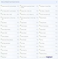 Nand Food Parcel Service menu 1