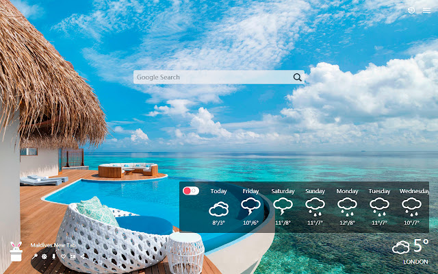 Maldives New Tab, Fonds d'écran HD