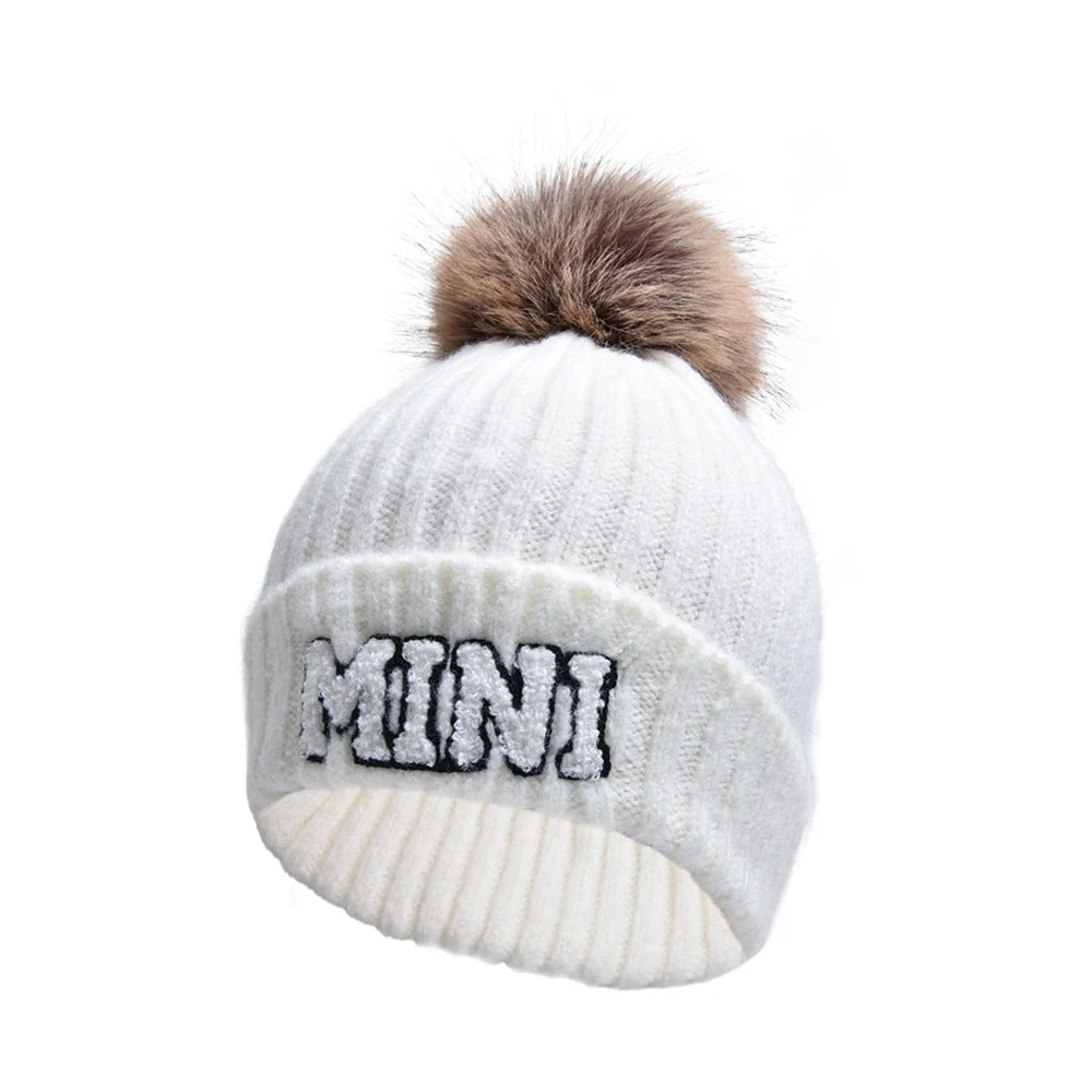 Title 13, Gorro de lana con letras MAMA, gorro cálido con...