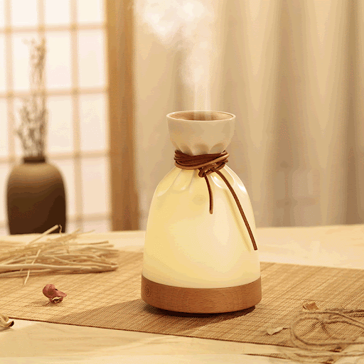 Title 3, Wood Aromatherapy Desk Lamp Humidifier Aromathe...