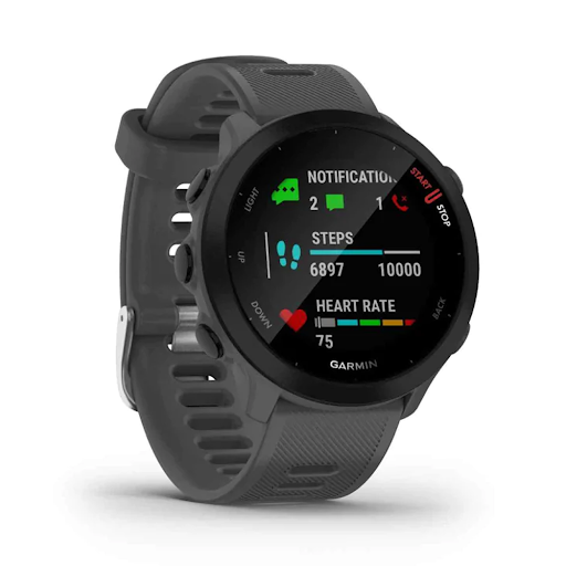 Đồng hồ thông minh Garmin Forerunner 55- Chính hãng FPT (Monterra Grey)