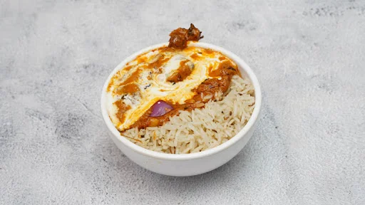 Mughlai Chicken Rice Bowl With Omelette