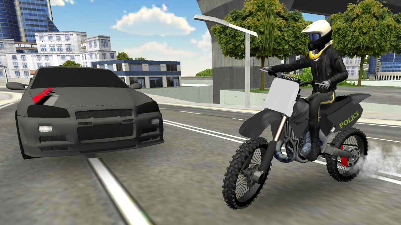   Police Bike City Simulator- 스크린샷 