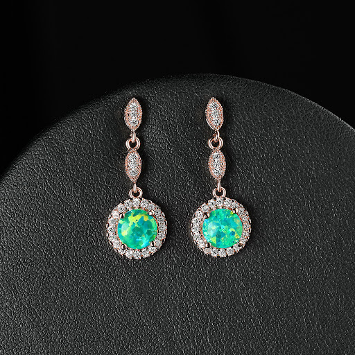 Title 9, Trendy Rose Gold White Gold Multicolor Round Op...