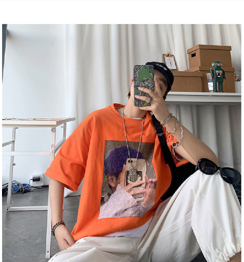 Title 2, Mens Summer Loose Short Sleeve t-Shirt