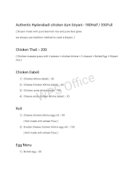 SN Biryani Cafe And More menu 1