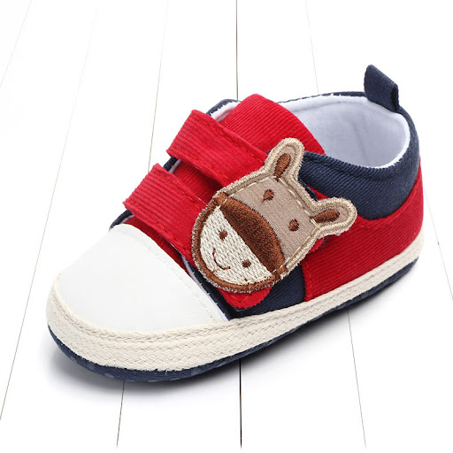 Title 2, Velcro soft-soled baby shoes for indoor use. Ex...