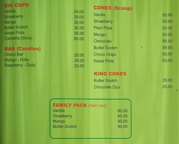 Panchami Hotel menu 