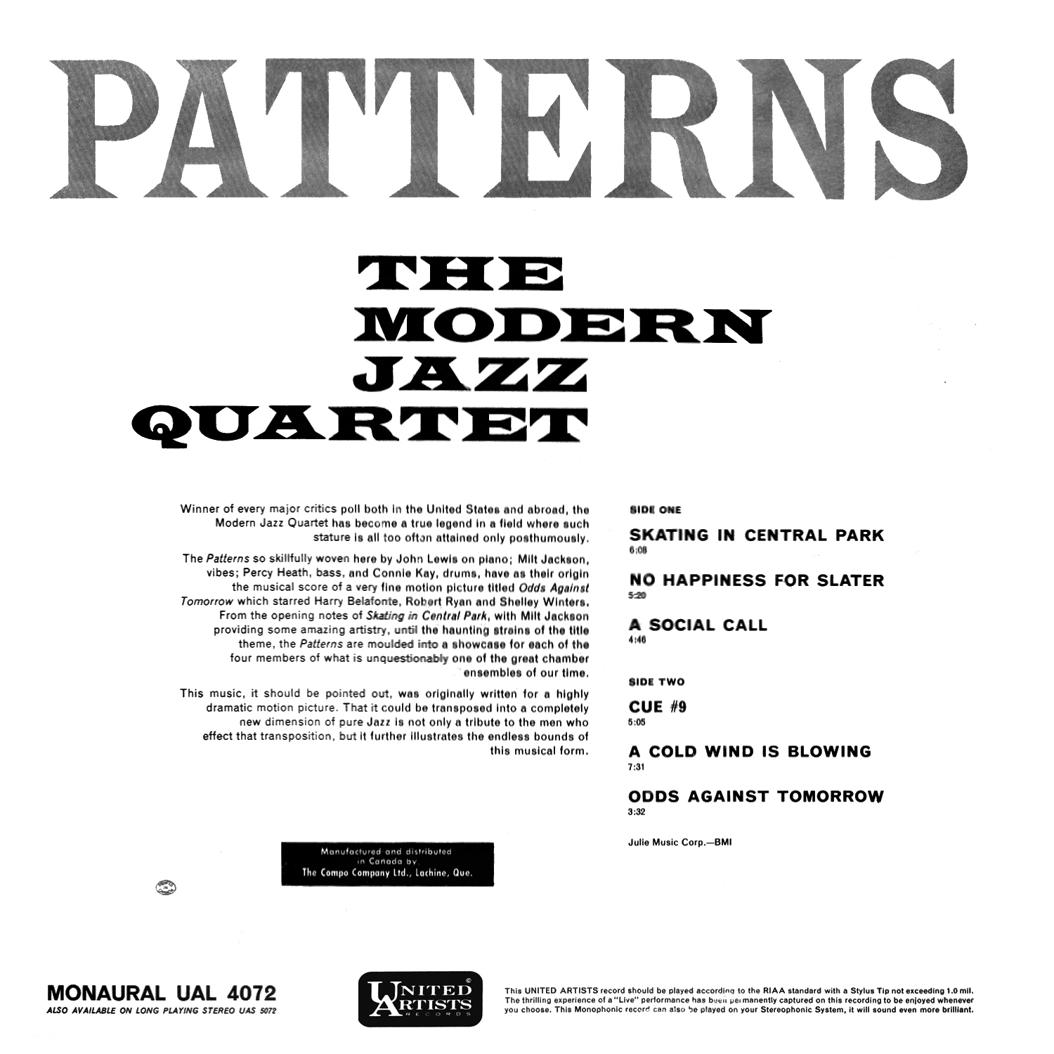 The Modern Jazz Quartet