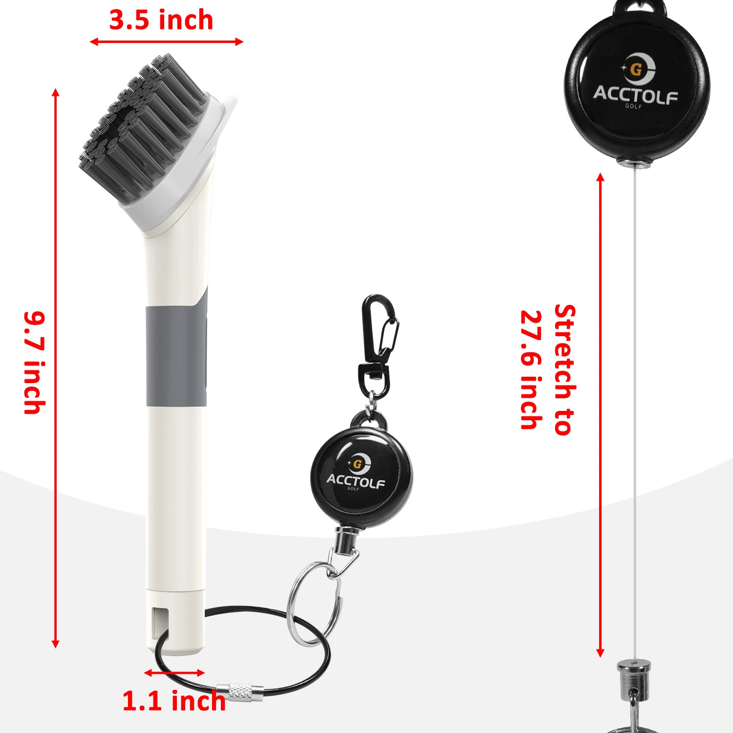 Title 7, Brosse de nettoyage pour le golf. Nettoyez effi...