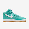 air force 1 mid washed teal