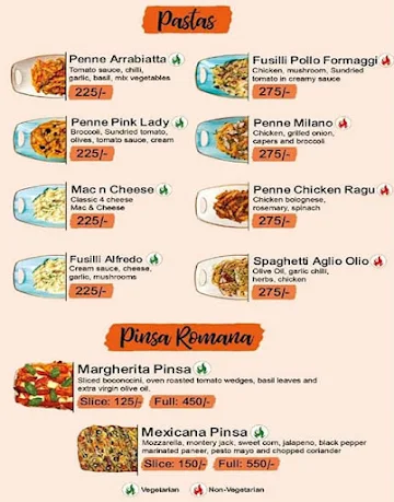 Piazza Pizzas menu 