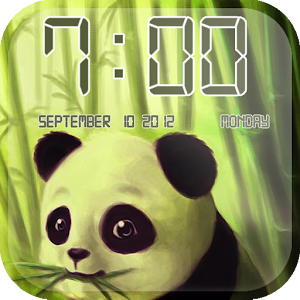 Download Panda Clock Live Wallpaper For PC Windows and Mac