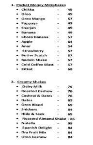 Olive Street Food Cafe menu 1