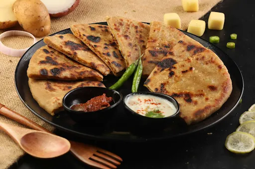 Variety Paratha(Gobhi & Aloo Onion Paratha Combo) (serve 2)