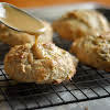 Thumbnail For Roasted Banana Scones With Peanut Butter Glaze