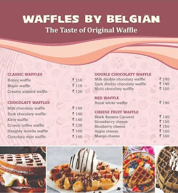Waffles By Belgian menu 